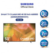 [Lưu SAMTV21 giảm 1TR] Smart Tivi Samsung Crystal UHD 4K 50 inch UA50AU8000KXXV - Miễn Phí Lắp Đặt